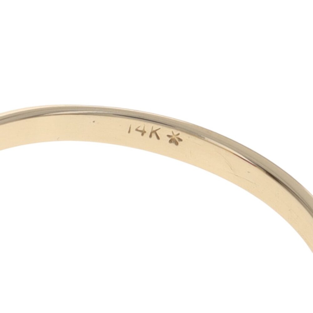 Yellow Gold Lab-Created Ruby Solitaire Ring - 14k… - image 6